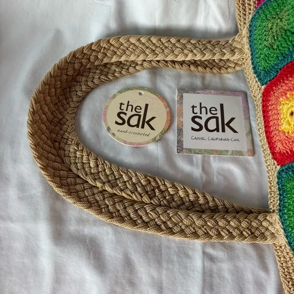 The Sak Crochet Kenya stripe Tote Bag multi - Picture 12 of 14